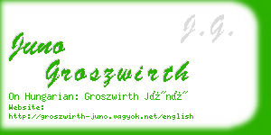 juno groszwirth business card